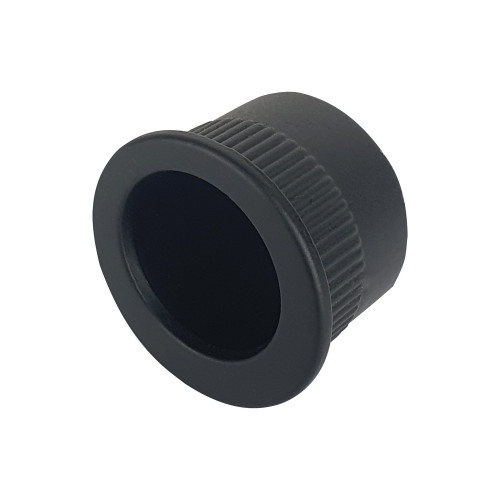 Tire-doigt encastrable porte coulissante BASIC, Zamak noir mat
