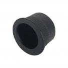 Tire-doigt encastrable porte coulissante BASIC, Zamak noir mat