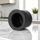 Tire-doigt encastrable porte coulissante BASIC, Zamak noir mat