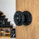 Pommeau de porte MARGUERITE, Zamak Noir