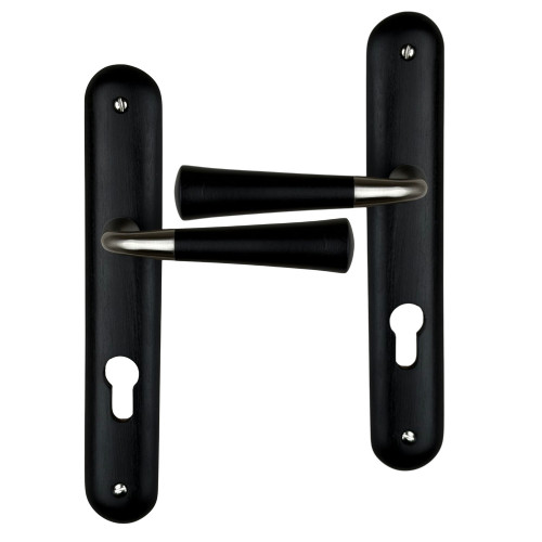 Poignée de porte en bois cleo noir