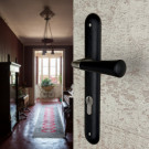 Poignée de porte en bois cleo noir