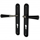 Poignée de porte en bois cleo noir