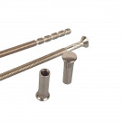 Vis relieuse recoupable tête bombée fendue + douille lisse non fendue - poli