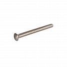 Vis relieuse recoupable tête bombée fendue + douille lisse non fendue - poli