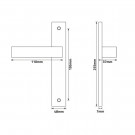 Poignée de porte régence laiton poli