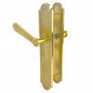 Poignée de porte régence laiton poli