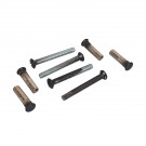 Lot de 4 vis relieuse 4x35mm fer noir