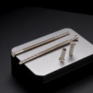 Vis relieuse recoupable tête bombée fendue + douille lisse non fendue - poli