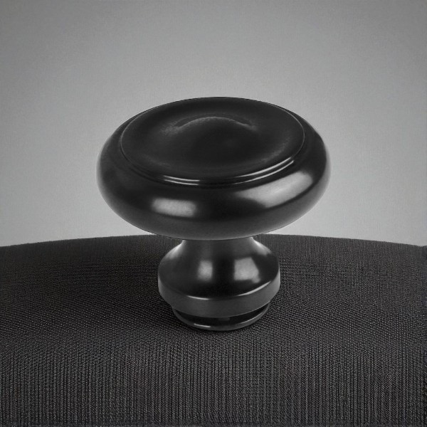 Pommeau de porte d'entrée extérieure LUTECE, Fer noir