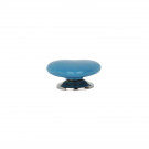 Bouton de meuble en porcelaine bleu motif coeur