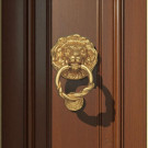 Heurtoir de porte LEONE, Laiton poli jaune doré
