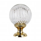 Boule de rampe d'escalier BOWL CRISTAL, Cristal transparent