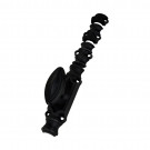 Fausse crémone à bouton ovale pour fenêtre NOCTU, fer noir