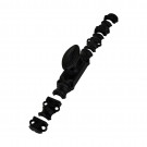 Fausse crémone à bouton ovale pour fenêtre NOCTU, fer noir