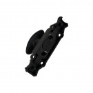 Fausse crémone à bouton ovale pour fenêtre NOCTU, fer noir