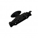 Fausse crémone à bouton ovale pour fenêtre NOCTU, fer noir