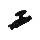 Fausse crémone à bouton ovale pour fenêtre NOCTU, fer noir