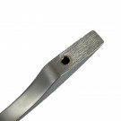 Poignée de meuble QUAD en métal nickel satiné entraxe 128 mm