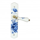 Poigné de porte BLEUET en porcelaine