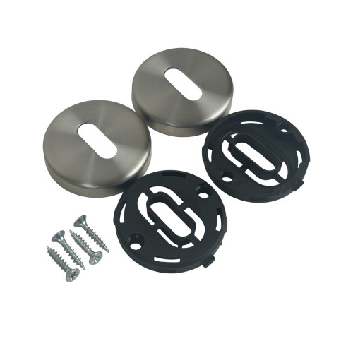 Rosace ronde grise clé