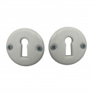 Rosace porcelaine ronde clé