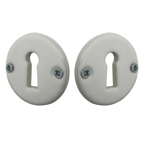 Rosace porcelaine ronde clé