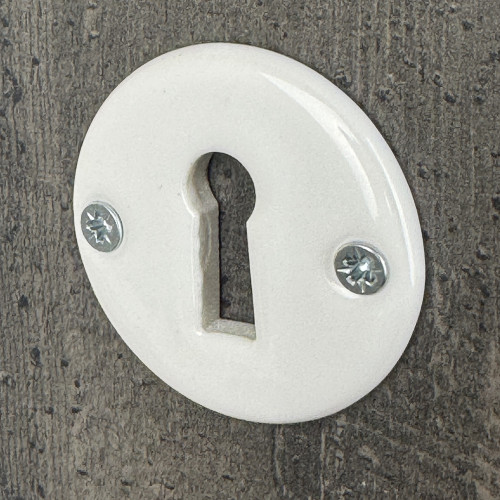 Rosace porcelaine ronde clé