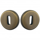 ROSACE RONDE EN LAITON PATINE CLE