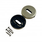 Rosace en aluminium aspect champagne entrée de clé