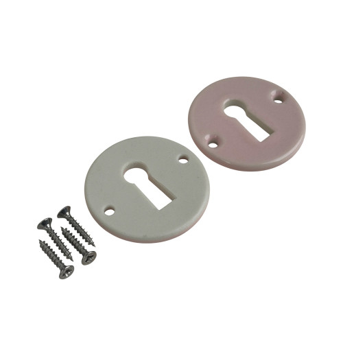 Rosace porcelaine ronde clé