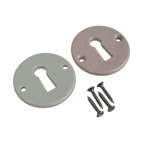 Rosace porcelaine ronde clé