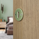 Rosace porcelaine ronde clé