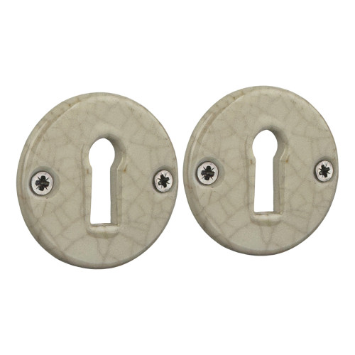 Rosace porcelaine ronde clé