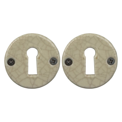 Rosace porcelaine ronde clé