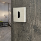 Rosace carré entrée de clé inox