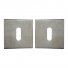 Rosace carré entrée de clé inox