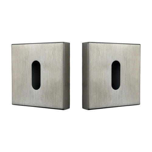 Rosace carré entrée de clé inox