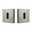 Rosace carré entrée de clé inox