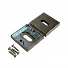 Rosace carré entrée de clé inox