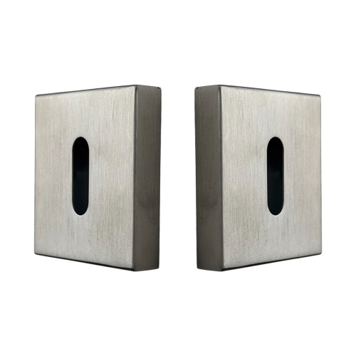 Rosace carré entrée de clé inox