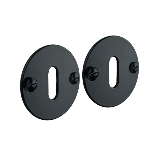 Rosace ronde fer noir clé