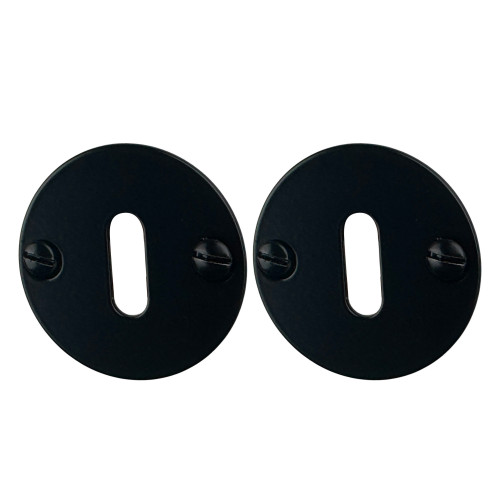 Rosace ronde fer noir clé