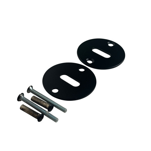 Rosace ronde fer noir clé