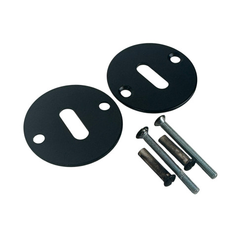 Rosace ronde fer noir clé