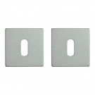 ROSACE CARRE BLANC MAT ENTREE DE CLE