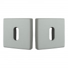 ROSACE CARRE BLANC MAT ENTREE DE CLE