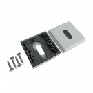 ROSACE CARRE BLANC MAT ENTREE DE CLE