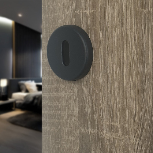 Rosace de fonction gris anthracite entrée de clé