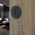 Rosace de fonction gris anthracite entrée de clé